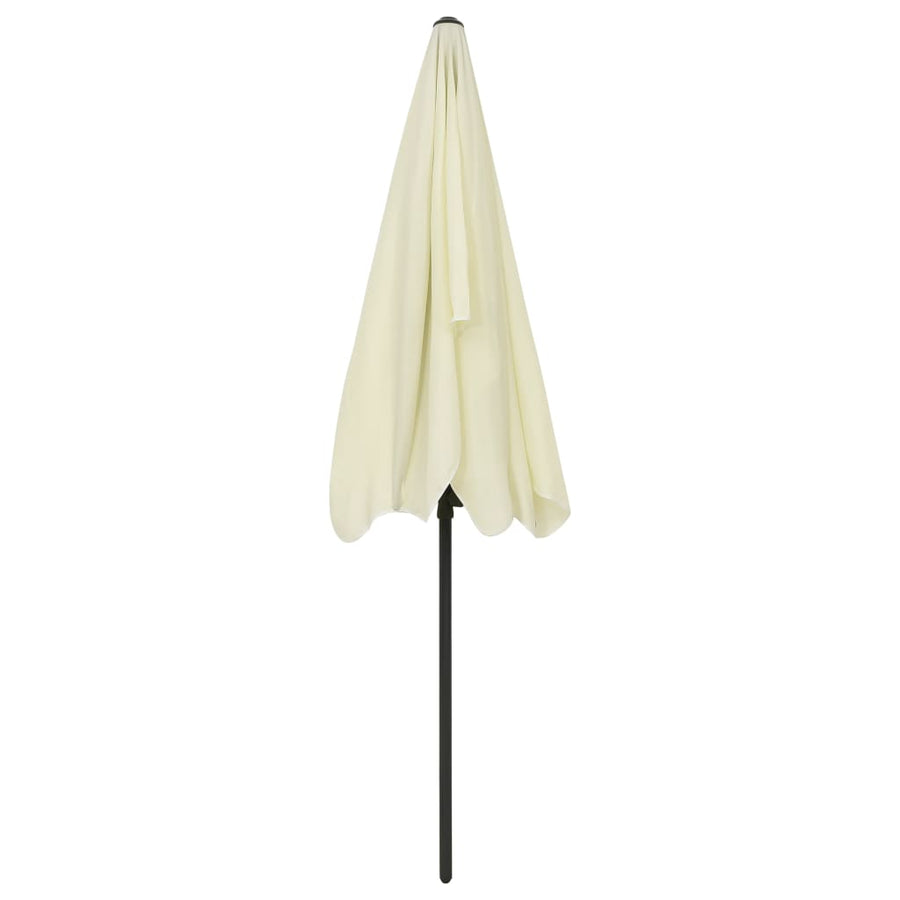 Strandparasol Zandgeel 200 x 125 cm sand yellow