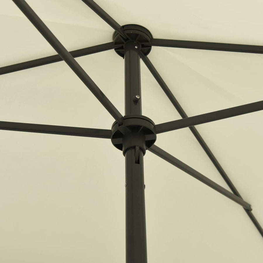 Strandparasol Zandgeel 200 x 125 cm sand yellow