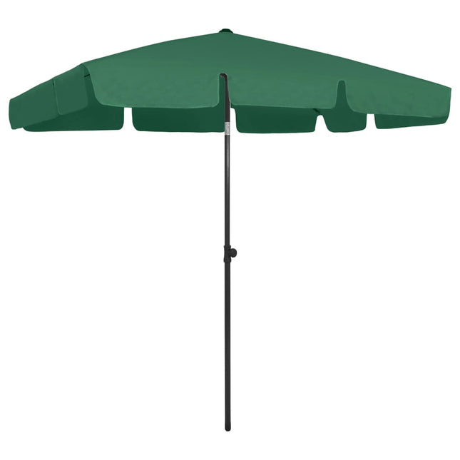 Strandparasol 200 x 125 cm Groen