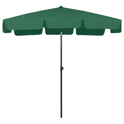 Strandparasol 200x125 cm groen