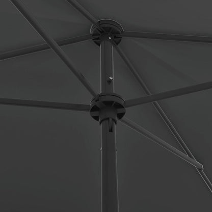 Strandparasol Kleurig 200 x 125 cm Antraciet