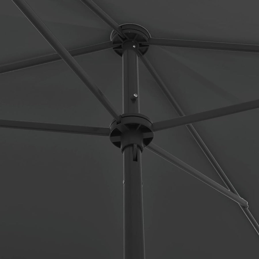 Strandparasol Kleurig 200 x 125 cm Antraciet