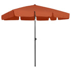 Strandparasol 200 x 125 cm Terracotta