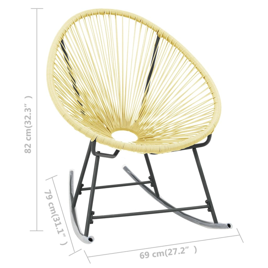 Tuinstoel Acapulco Poly Rattan Beige