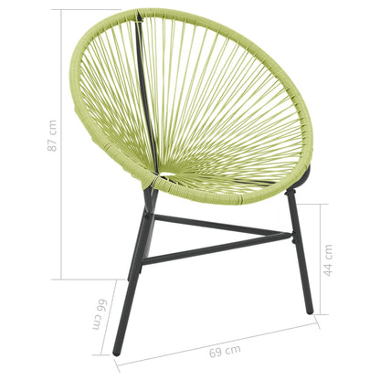 Tuinstoel Acapulco Poly Rattan Groen