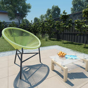 Tuinstoel Acapulco groen poly rattan 69x66x87 cm