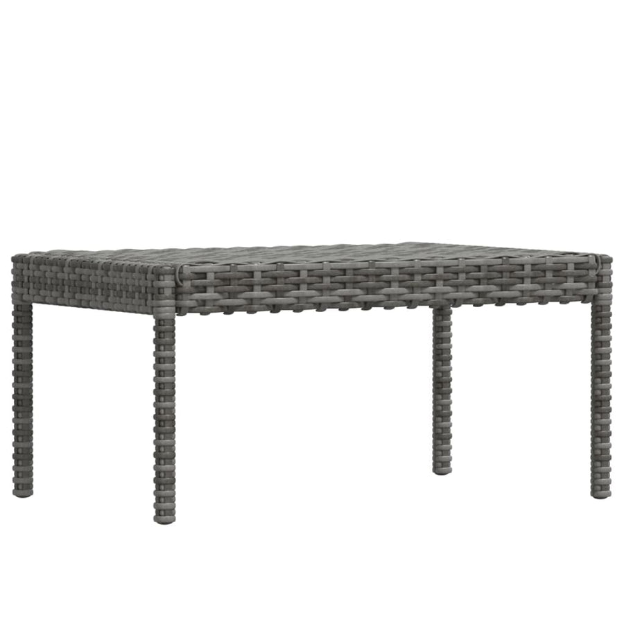 6-Delige Loungeset Met Kussens Poly Rattan Grijs