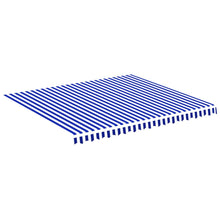 Vervangingsdoek Voor Luifel 4X3,5 M 400 x 350 cm Blauw en wit