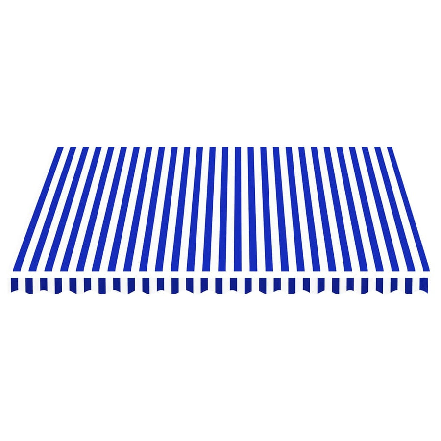 Vervangingsdoek Voor Luifel 4X3,5 M 400 x 350 cm Blauw en wit