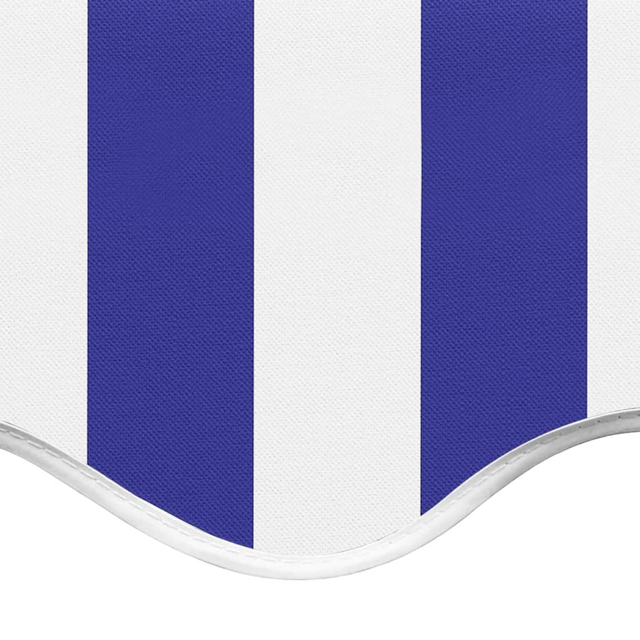 Vervangingsdoek Voor Luifel 4X3,5 M 400 x 350 cm Blauw en wit