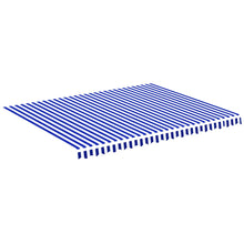 Vervangingsdoek Voor Luifel 4,5X3,5 M 450 x 350 cm Blauw en wit