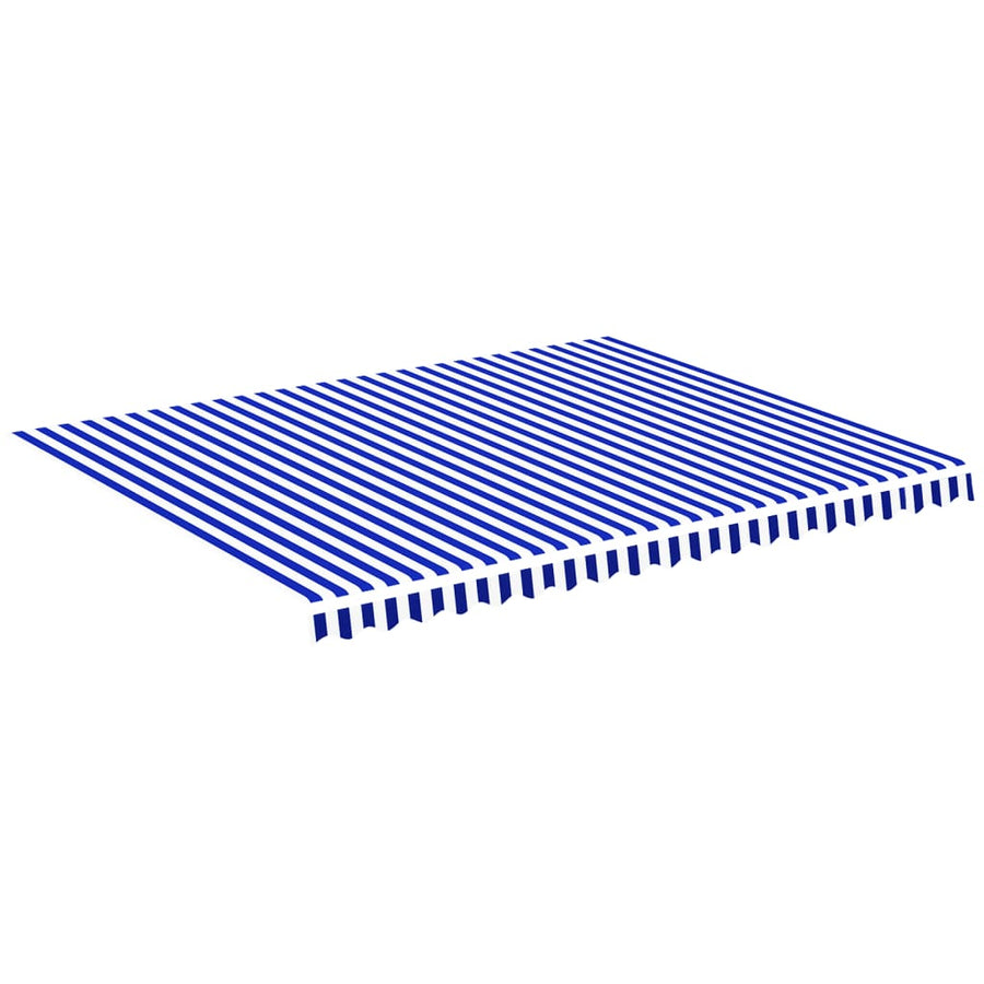 Vervangingsdoek Voor Luifel 4,5X3,5 M 450 x 350 cm Blauw en wit