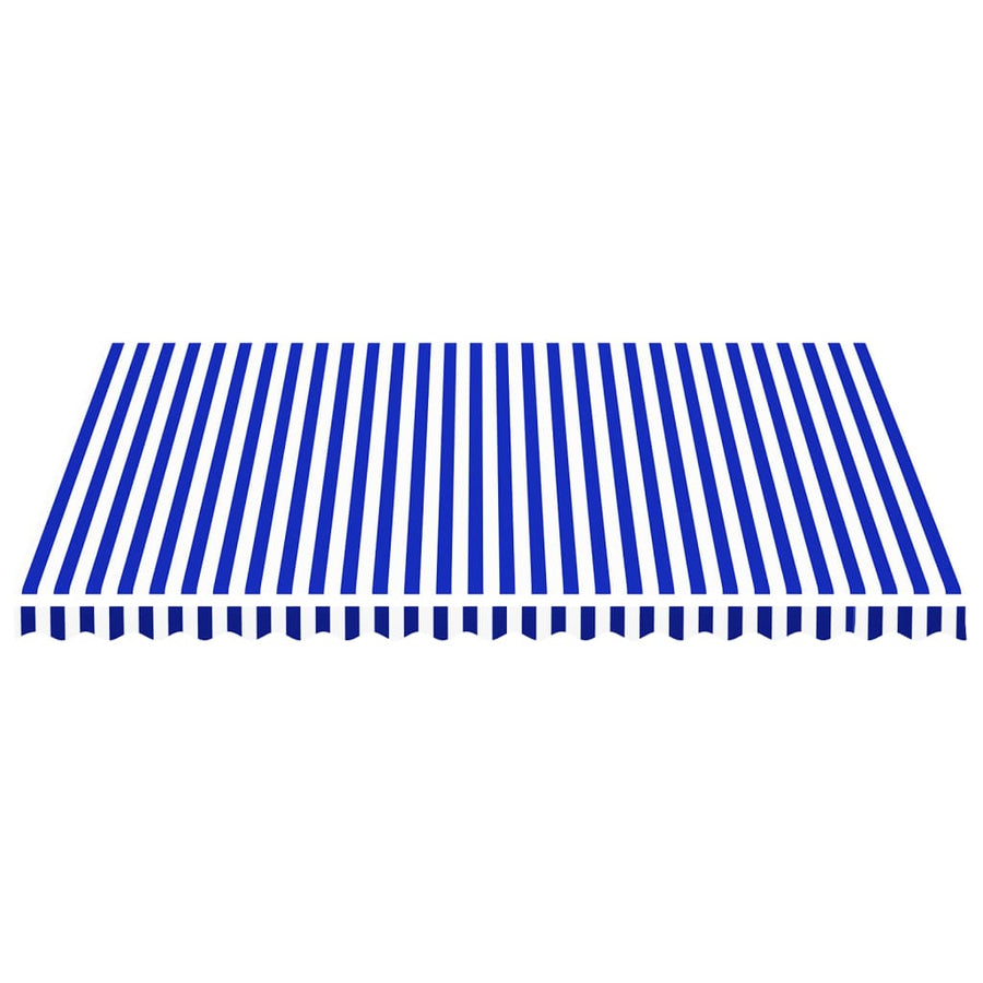 Vervangingsdoek Voor Luifel 4,5X3,5 M 450 x 350 cm Blauw en wit