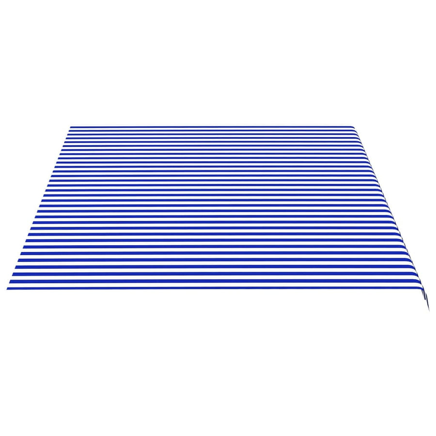 Vervangingsdoek Voor Luifel 5X3,5 M 500 x 350 cm Blauw en wit