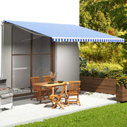 Luifeldoek 5x3,5 m blauw wit