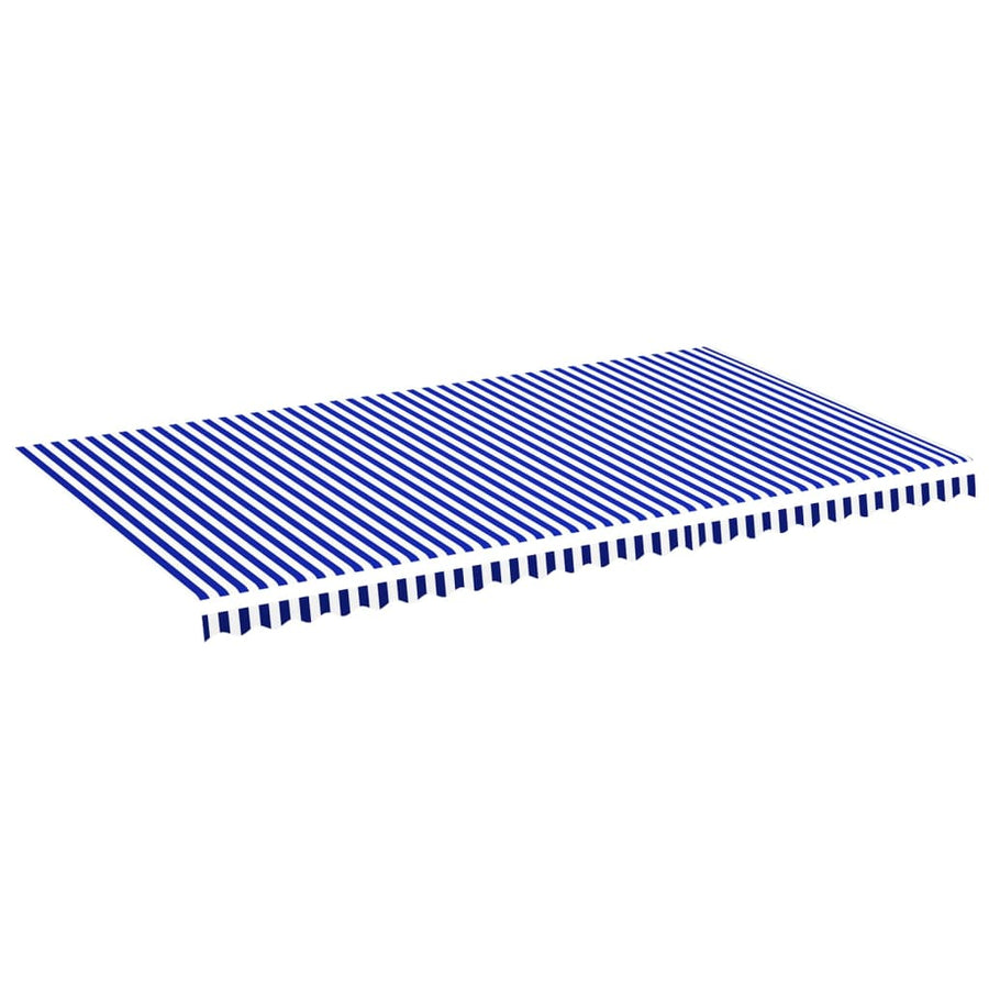 Vervangingsdoek Voor Luifel 6X3,5 M 600 x 350 cm Blauw en wit