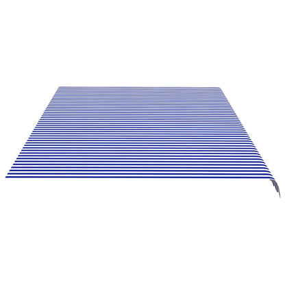 Vervangingsdoek Voor Luifel 6X3,5 M 600 x 350 cm Blauw en wit