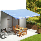 Vervangingsdoek Voor Luifel 6X3,5 M 600 x 350 cm Blauw en wit