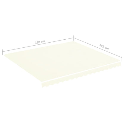 Vervangingsdoek Voor Luifel 4X3,5 M Kleurig 400 x 350 cm Crème