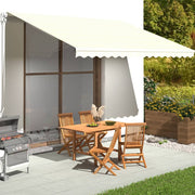 Luifeldoek 4,5x3,5 m crèmekleurig polyester