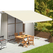 Luifeldoek 5x3,5 m crèmekleurig polyester