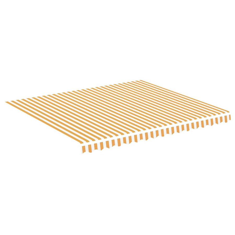 Vervangingsdoek Voor Luifel 4X3,5 M 400 x 350 cm Geel en wit
