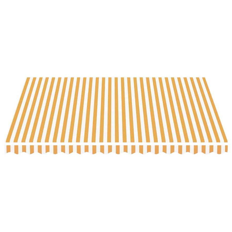 Vervangingsdoek Voor Luifel 4X3,5 M 400 x 350 cm Geel en wit