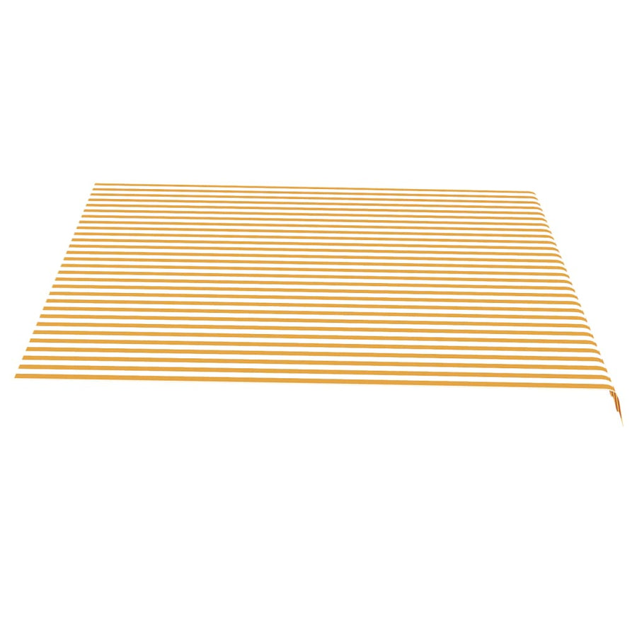 Vervangingsdoek Voor Luifel 4X3,5 M 400 x 350 cm Geel en wit