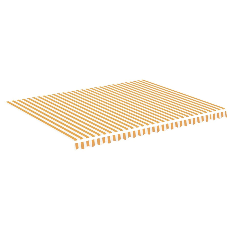 Vervangingsdoek Voor Luifel 4,5X3,5 M 450 x 350 cm Geel en wit