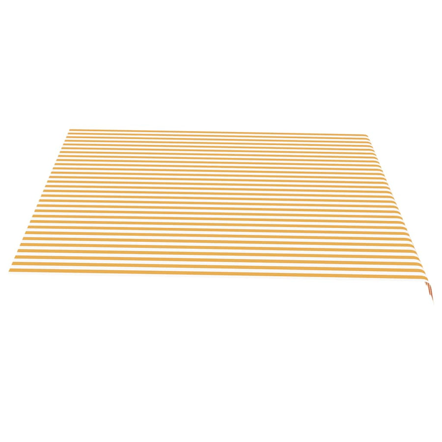 Vervangingsdoek Voor Luifel 4,5X3,5 M 450 x 350 cm Geel en wit