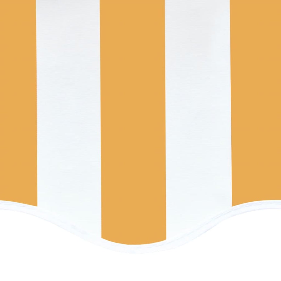 Vervangingsdoek Voor Luifel 4,5X3,5 M 450 x 350 cm Geel en wit
