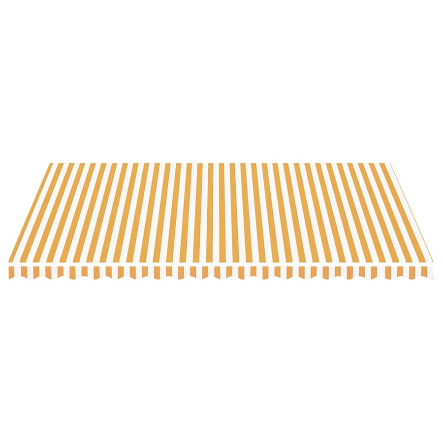 Vervangingsdoek Voor Luifel 5X3,5 M 500 x 350 cm Geel en wit