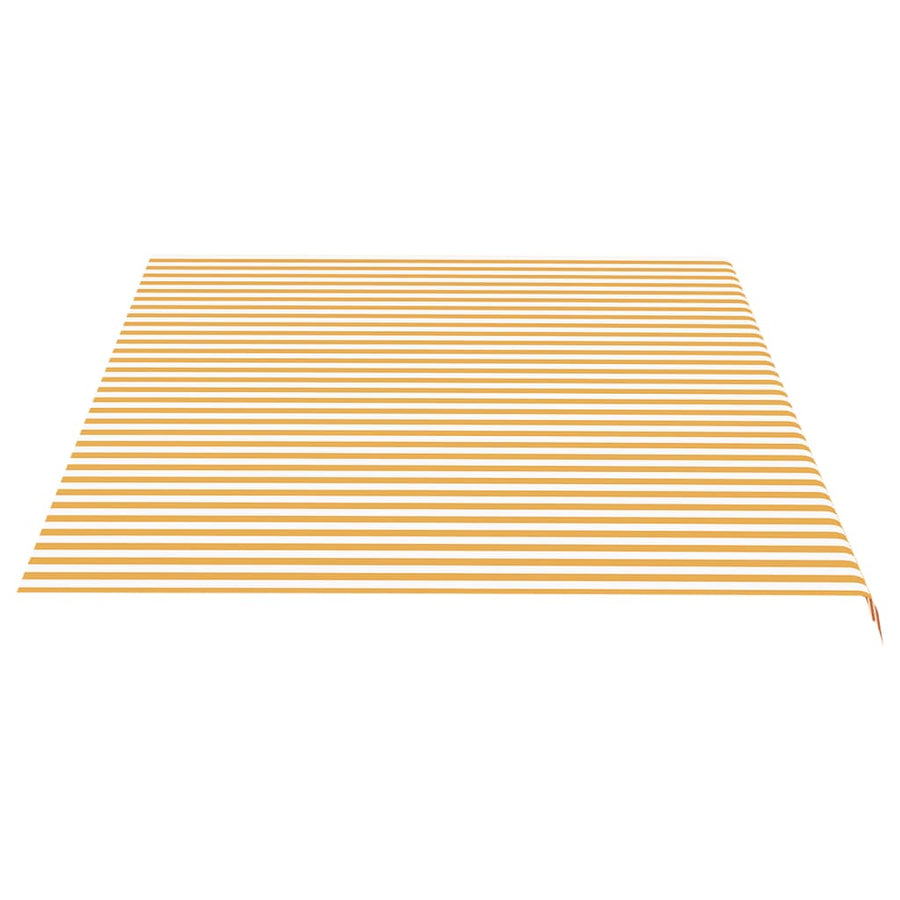 Vervangingsdoek Voor Luifel 5X3,5 M 500 x 350 cm Geel en wit