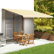 Luifeldoek 5x3,5 m geel wit