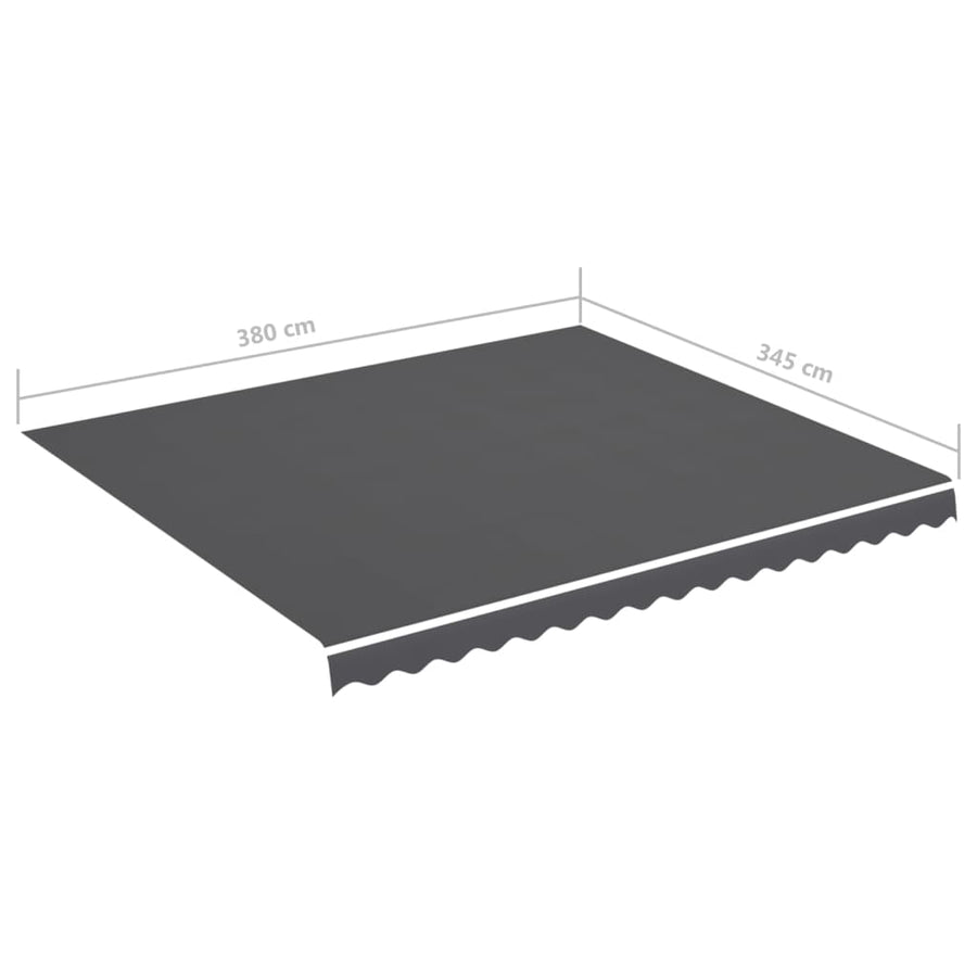 Vervangingsdoek Voor Luifel 4X3,5 M Kleurig 400 x 350 cm Antraciet