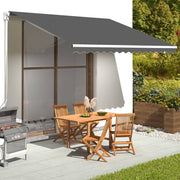 Luifeldoek 4x3,5 m antraciet polyester