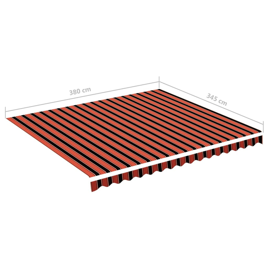 Vervangingsdoek Voor Luifel 4X3,5 M 400 x 350 cm Oranje en bruin
