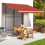 Luifeldoek 4x3,5 m oranje bruin