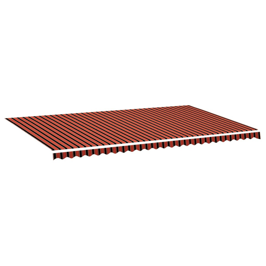 Vervangingsdoek Voor Luifel 6X3,5 M Oranje En Bruin 600 x 350 cm