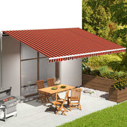 Luifeldoek 6x3,5 m oranje bruin