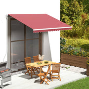 Luifeldoek 3,5x2,5 m bordeauxrood polyester