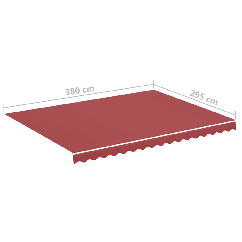 Vervangingsdoek Voor Luifel 4X3 M Bordeauxrood 400 x 300 cm burgundy red