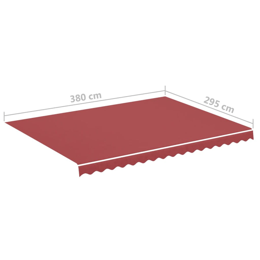 Vervangingsdoek Voor Luifel 4X3 M Bordeauxrood 400 x 300 cm burgundy red