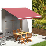 Luifel vervangingsdoek 4x3 m bordeauxrood polyester