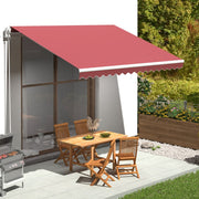 Luifeldoek 4x3,5 m bordeauxrood polyester