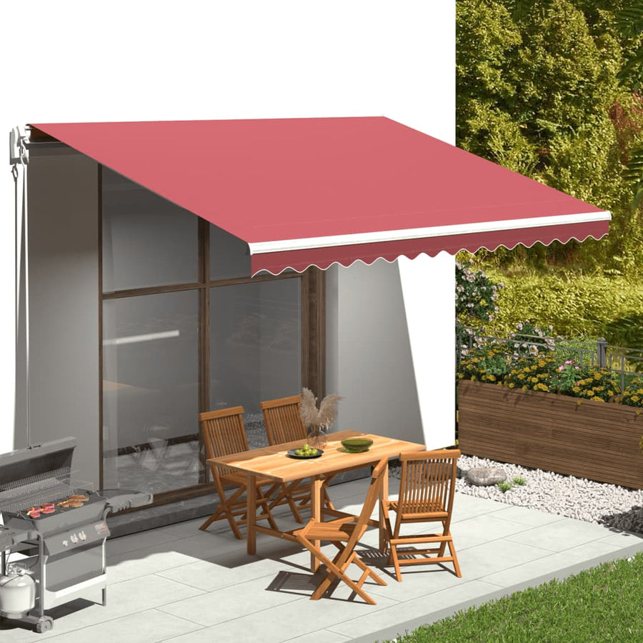 Vervangingsdoek Voor Luifel 4,5X3 M Bordeauxrood Wijnrood 450 x 300 cm