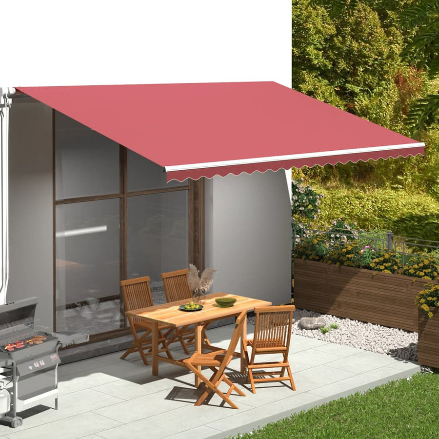 Vervangingsdoek Voor Luifel 5X3 M Bordeauxrood Wijnrood 500 x 300 cm