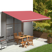 Luifel vervangingsdoek 500x350 cm bordeauxrood