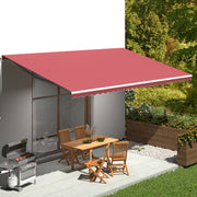 Luifel vervangingsdoek 600x350 cm bordeauxrood