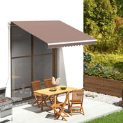 Luifeldoek 3x2,5 m bruin polyester